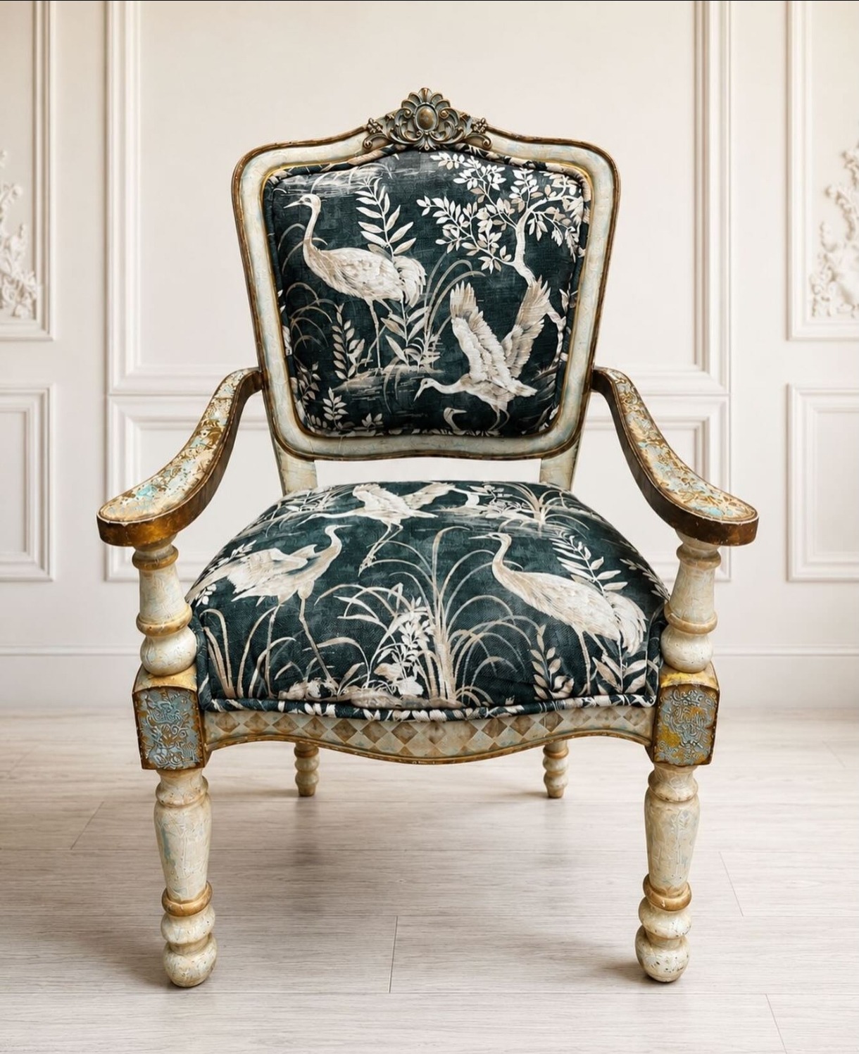 Sillón decorado